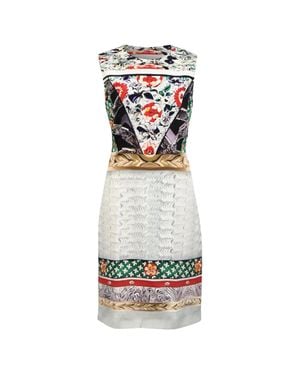 Mary Katrantzou Knee Length Printed Dress - White