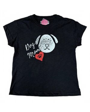 Just Madison Dog Mom Short Sleeve Tee - Black