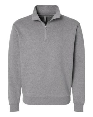 Next Level Fleece Quarter-Zip Pullover - Gray
