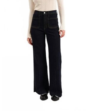 DAZE Far Out High Rise Wide Leg Jeans - Black