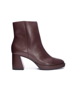 Chinese Laundry Dodger Ankle Leather Boots - Brown