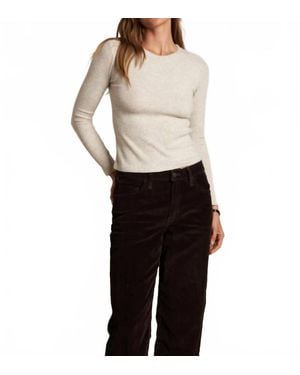 PERFECTWHITETEE Jolie Ribbed Crewneck Sweater - Black