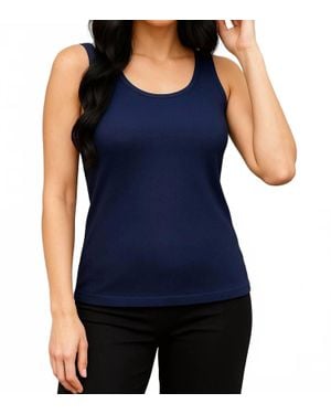French Kyss Knit Tank Top - Blue