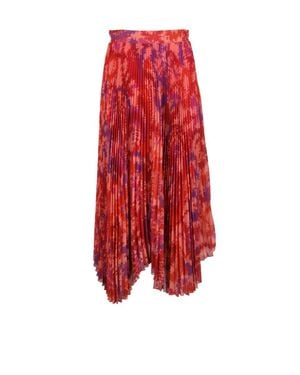 Dondup Pleated Skirt - Red