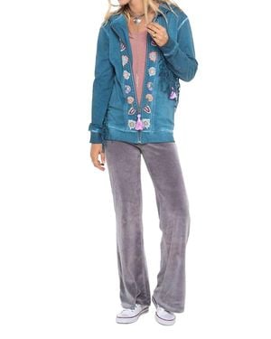 Skemo Velour Pants - Blue
