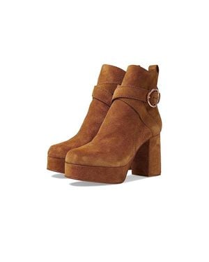 See By Chloé See By Chloe Lyna Sb38202A-16003 Leather Platform Boot Jobb471 - Brown