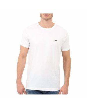 Lacoste Standard Short Sleeve Pima Crewneck Tee - White