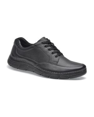 Pazstor Leather Oxfords-Rock - Black