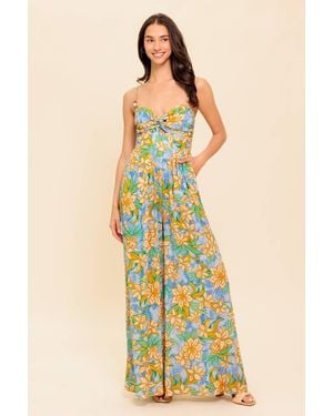 TRUEDAMES By Chance Woven Jumpsuit - Yellow