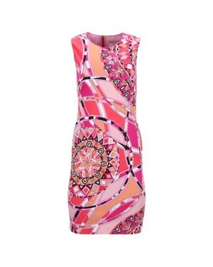 Emilio Pucci Printed Knee-Length Dress - Pink