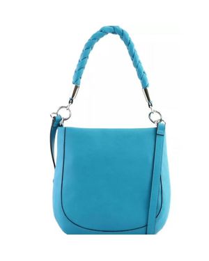 Alfani Twisted Handle Hobo Crossbody Bag - Blue