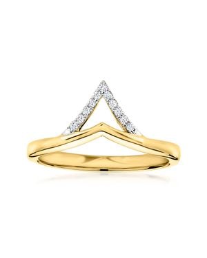 RS Pure By Ross-Simons Lab-Grown Diamond Geometric Ring - Metallic