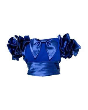 Saiid Kobeisy Ruffled Corset - Blue