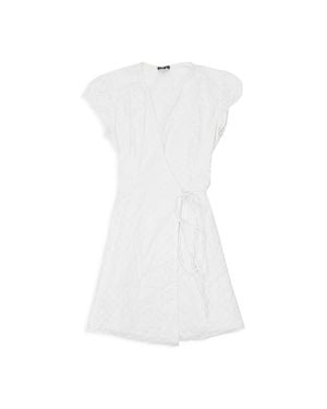 CALLIPYGIAN Wrap Mini Dress - White