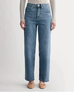 Everlane Way High Rise Straight Leg Jean - Blue