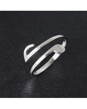 Fashnzfab Music Note Ring (Adjustable) - Black