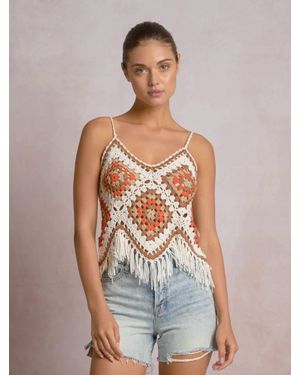 Elan Playa Fringe Tank - Blue
