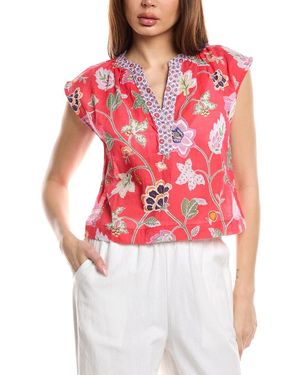 Echo Wanderlust Crop Top - Red