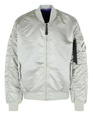 Alpha Industries Ma-1 Uv' Nylon Bomber Jacket - Gray