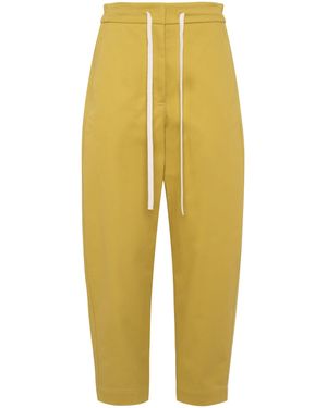 Tela Mustard Pantalone Disco Track Pants - Yellow