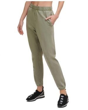 DKNY Activewear Cotton Jogger Pants - Green