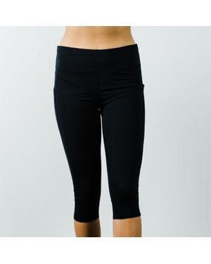 Calypsa 17" Capri Leggings - Black
