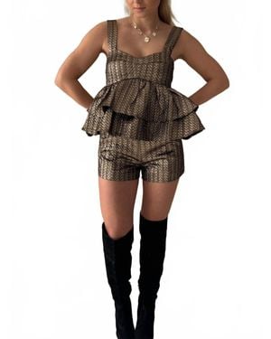 Sincerely Ours Tabitha Shorts - Metallic