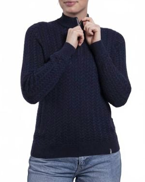 Kjus Cashmere Luxe Half-Zip Sweater - Blue
