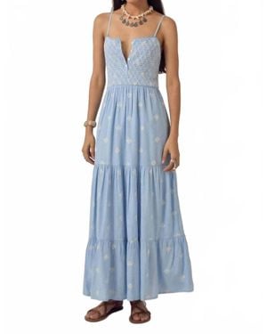 MAISON HOTEL Etta Sleeveless Maxi Dress - Blue