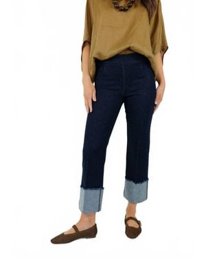 Avenue Montaigne Bonnie Straight Leg Pant - Blue