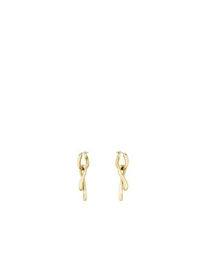 BOSS Ribbon-Style Earrings - Metallic