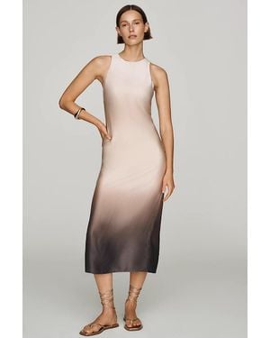 ALIGNE Satin Ombré Midi Dress - Multicolor