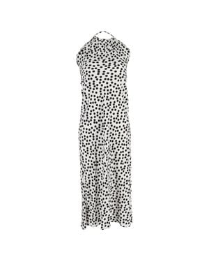 RIXO London Marilyn Polka-Dot Dress - White