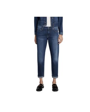 Principle Denim Favorite Slim Boyfriend Jeans - Blue