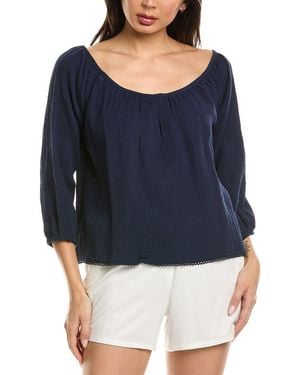 Petite Plume Gauze Willow Top - Blue