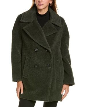 Cinzia Rocca Medium Wool & Alpaca-Blend Coat - Green