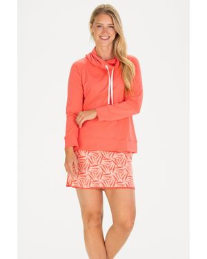 Duffield Lane Active Finley Funnel Neck - Red