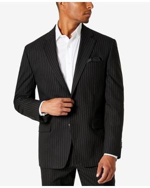 Sean John Pinstripe Suit Jacket - Black