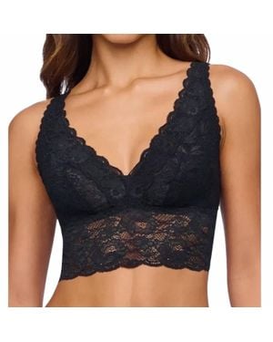 Cosabella Never Say Never Curvy Plungie Longline Bralette - Black