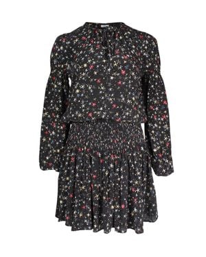 Anine Bing Printed Martha Dress - Black