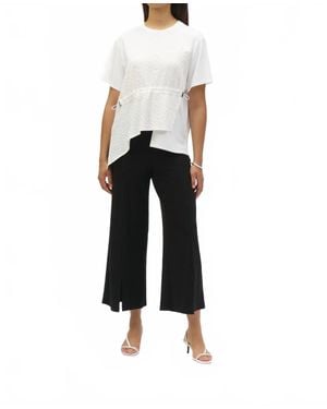 Joseph Ribkoff Jersey Bungee Top - White