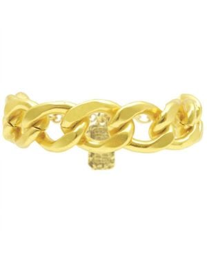 Karine Sultan Chunky Curb Bracelet - Yellow