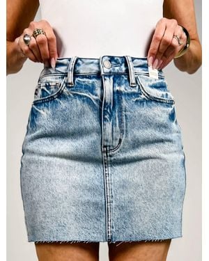 Judy Blue Rigid Magic Denim Skirt - Blue