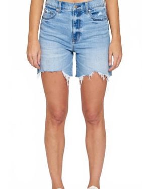 DAZE Sun High Rise Long Short - Blue