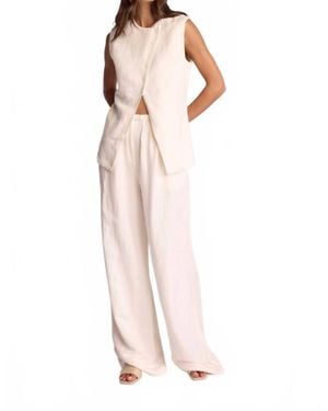 Sundays Isolde Asymmetrical Vest - Pink