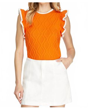 She + Sky Game Day Top - Orange