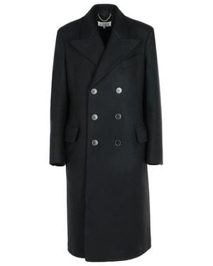 Maison Margiela Virgin Wool Coat - Black