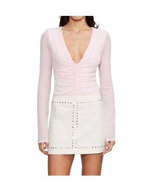 Ownley Mia Sheer Bodysuit - White
