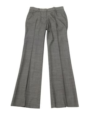 Theory Demitria Houndstooth Flare Pants - Gray