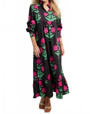 Jodifil Morgan Midi Dress - Black